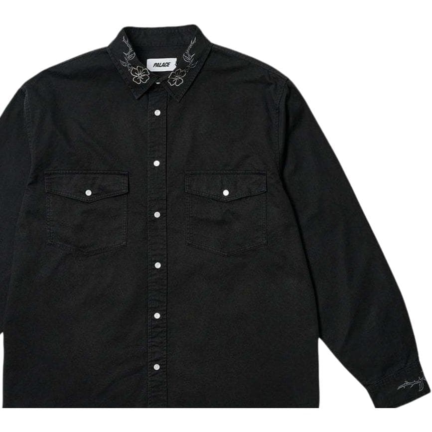 Рубашка PALACE SS24 FLEXUS SHIRT BLACK - изображение 5