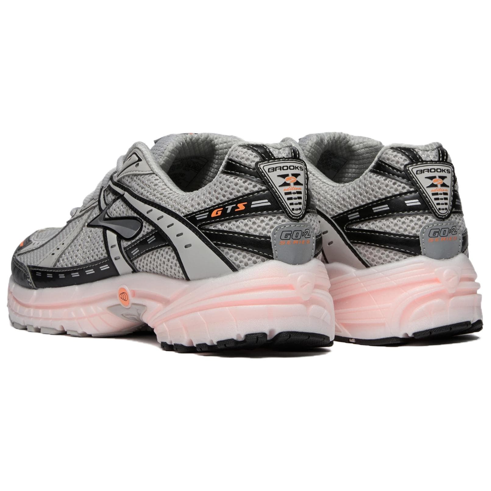 Кроссовки для бега BROOKS Adrenaline GTS 10 Беговые кроссовки Спокойный серый Коралловый Розовый Унисекс - изображение 3