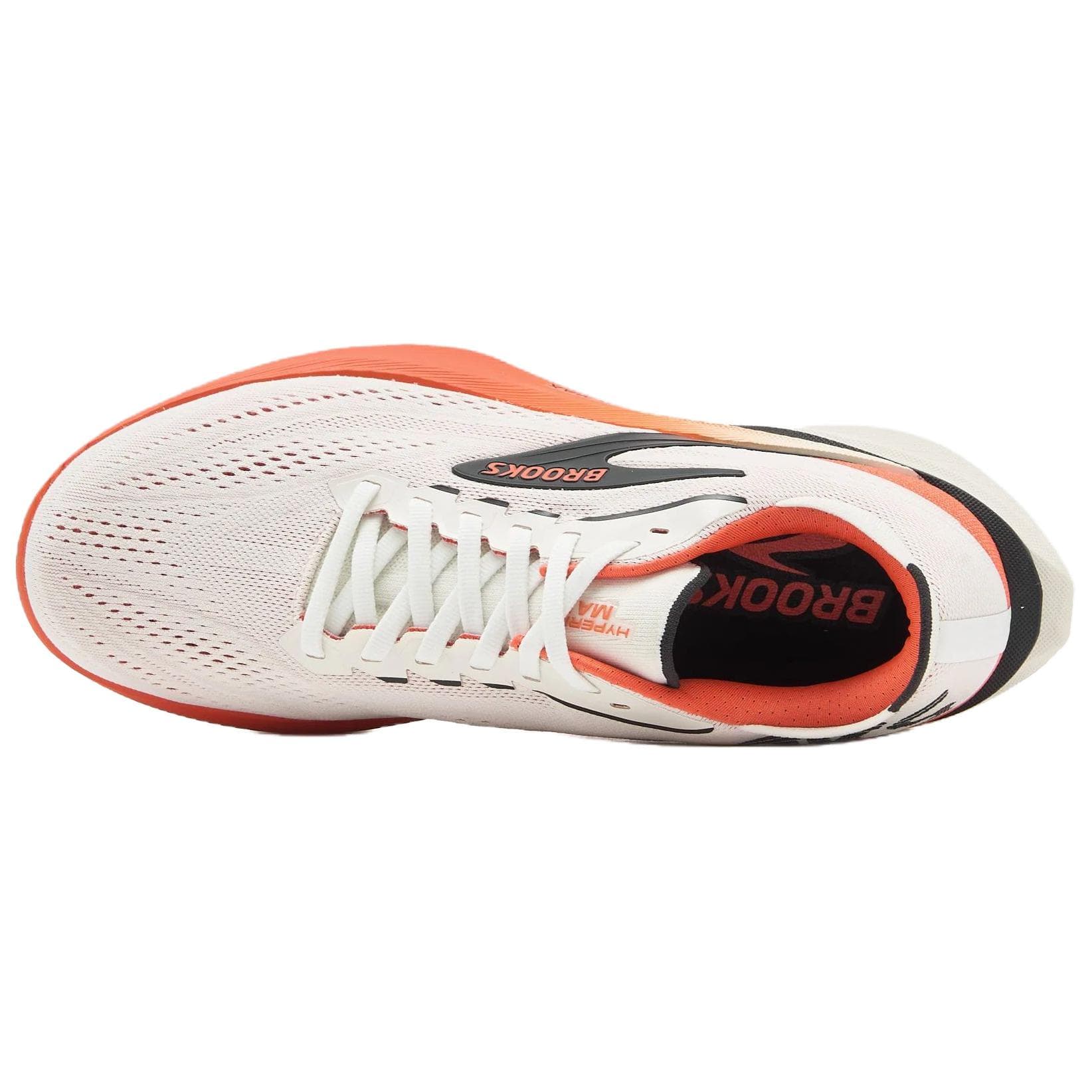 Кроссовки для бега BROOKS Hyperion Max 4 Беговые кроссовки Низкий Топ Белый Оранжевый Мужской - изображение 5