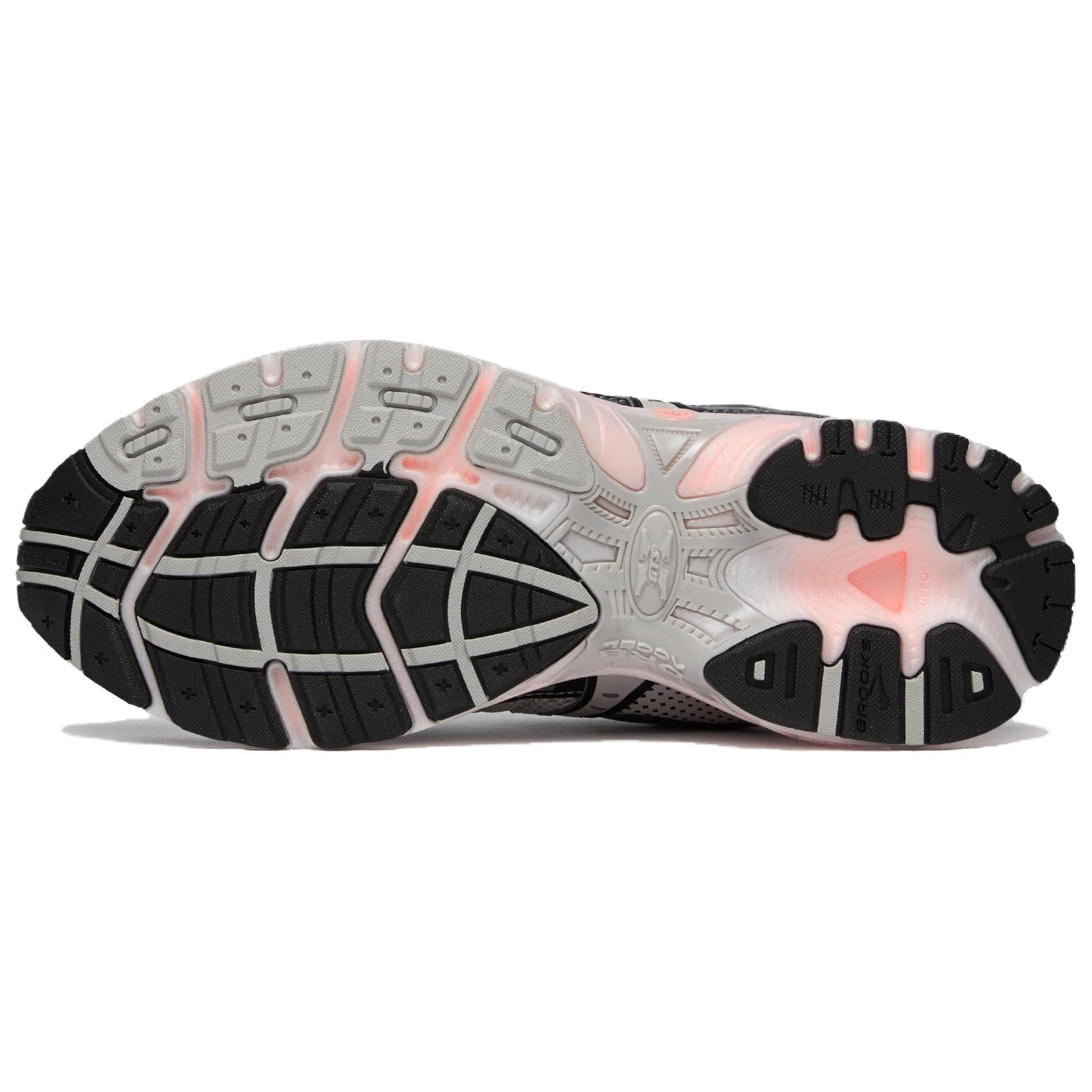 Кроссовки для бега BROOKS Adrenaline GTS 10 Беговые кроссовки Спокойный серый Коралловый Розовый Унисекс - изображение 4