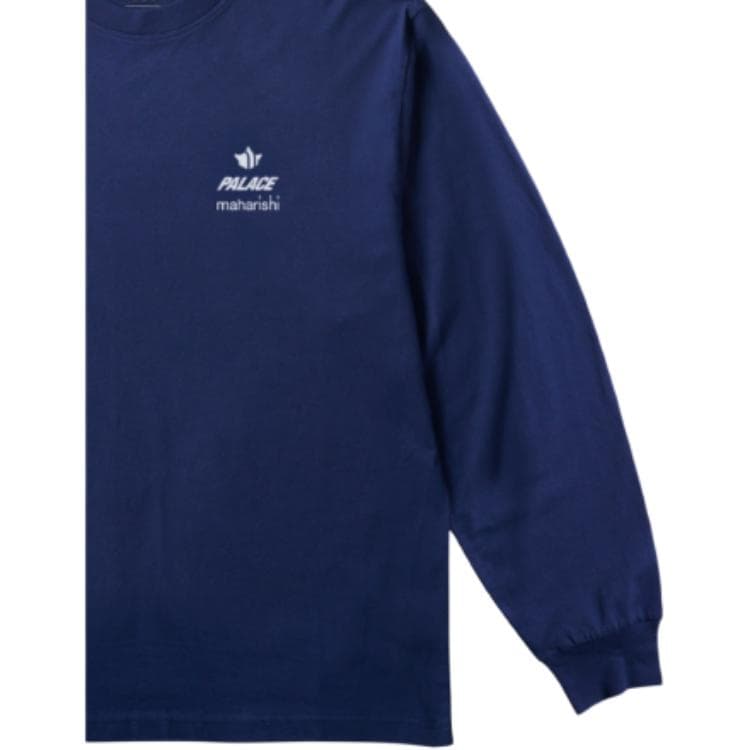 Футболка PALACE SS25Maharishi T-Shirt Унисекс Морской Синий - изображение 5