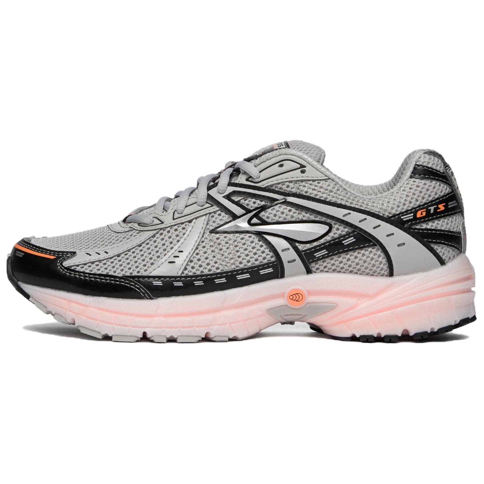 Кроссовки для бега BROOKS Adrenaline GTS 10 Беговые кроссовки Спокойный серый Коралловый Розовый Унисекс - изображение 1