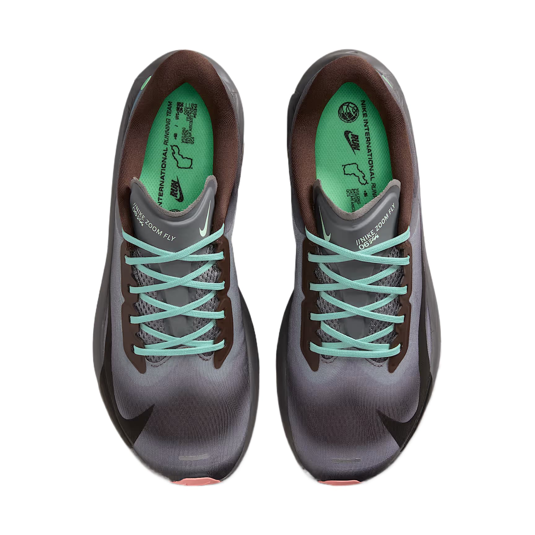 Кроссовки для бега Nike Zoom Fly 6 Беговые кроссовки Низкий Топ Барочный коричневый Дымчатый серый Железный камень Черный Мужской - изображение 3