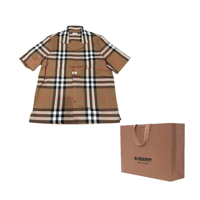 Рубашка Burberry Khaki Мужские Рубашки - изображение 3