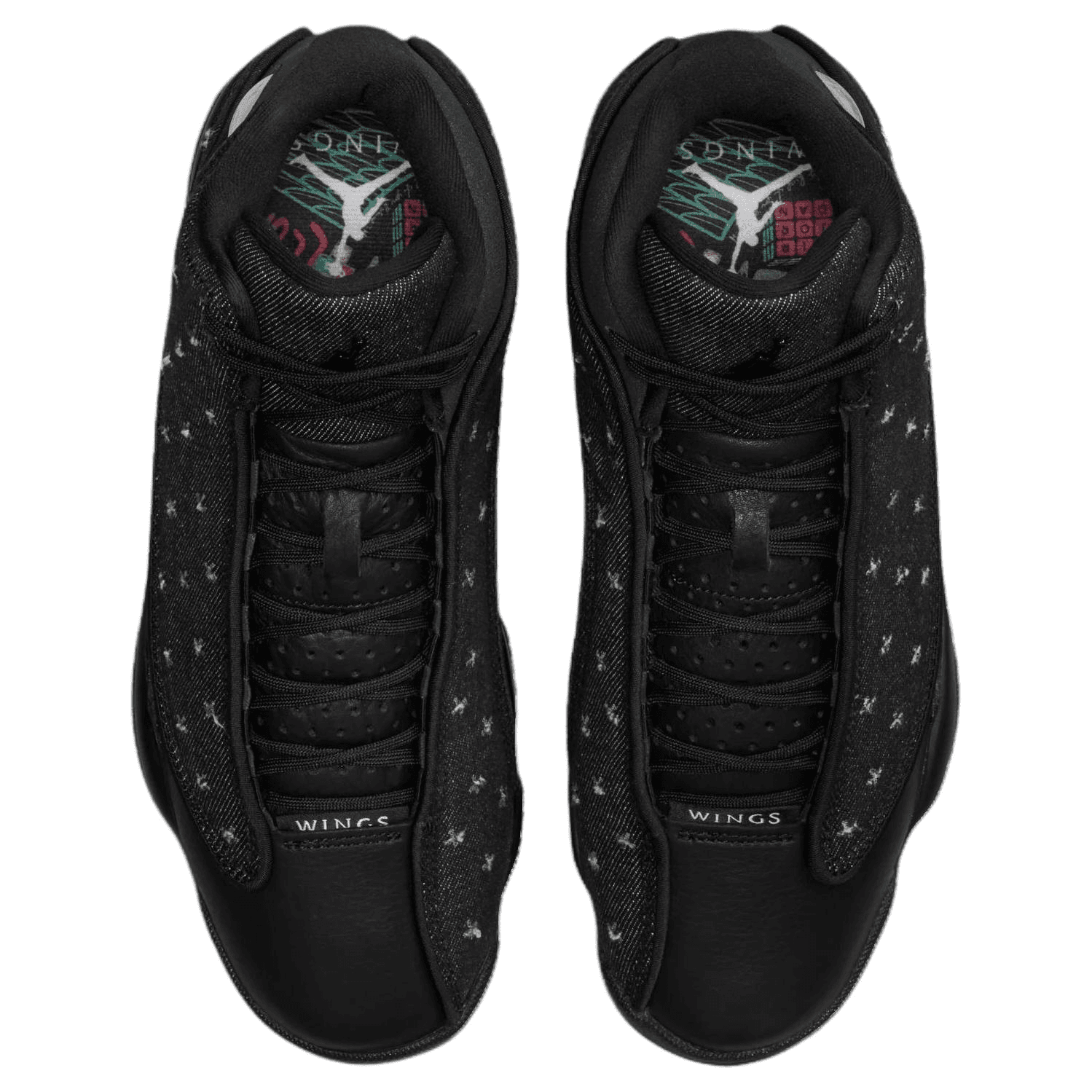 Ретро баскетбольные кроссовки Jordan Air Jordan 13 Ретро-баскетбольные кроссовки High Топ Черный мужской - изображение 4