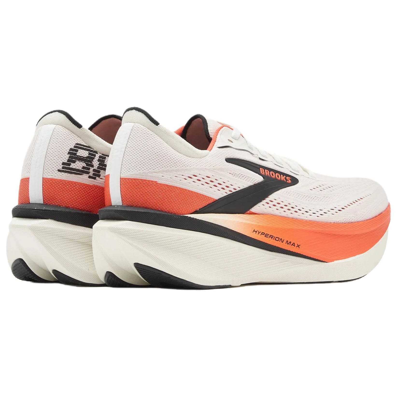 Кроссовки для бега BROOKS Hyperion Max 4 Беговые кроссовки Низкий Топ Белый Оранжевый Мужской - изображение 4