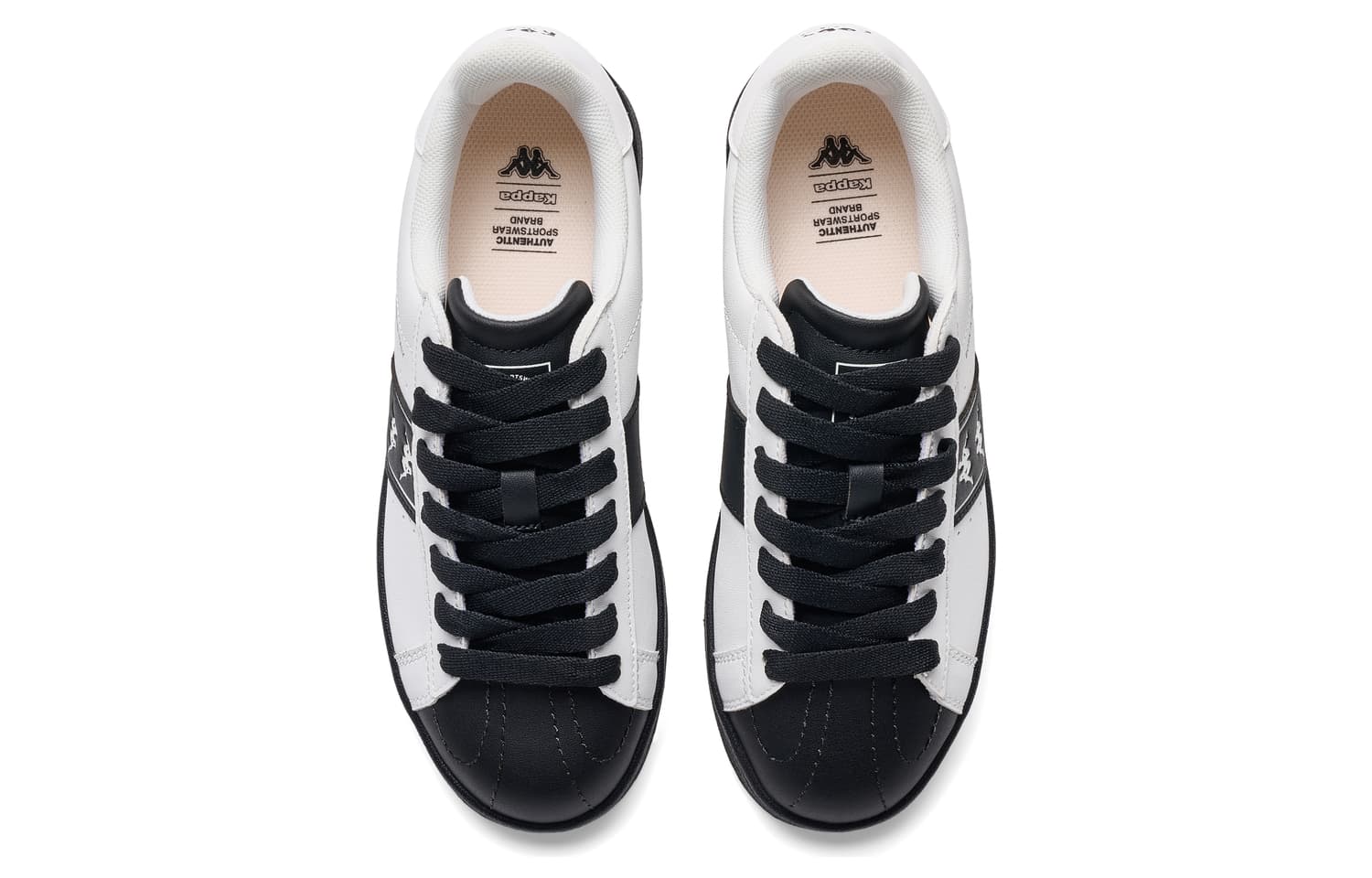 Кроссовки Кеды для скейтбординга Kappa Low Top Classic Белый Черный Унисекс - изображение 4