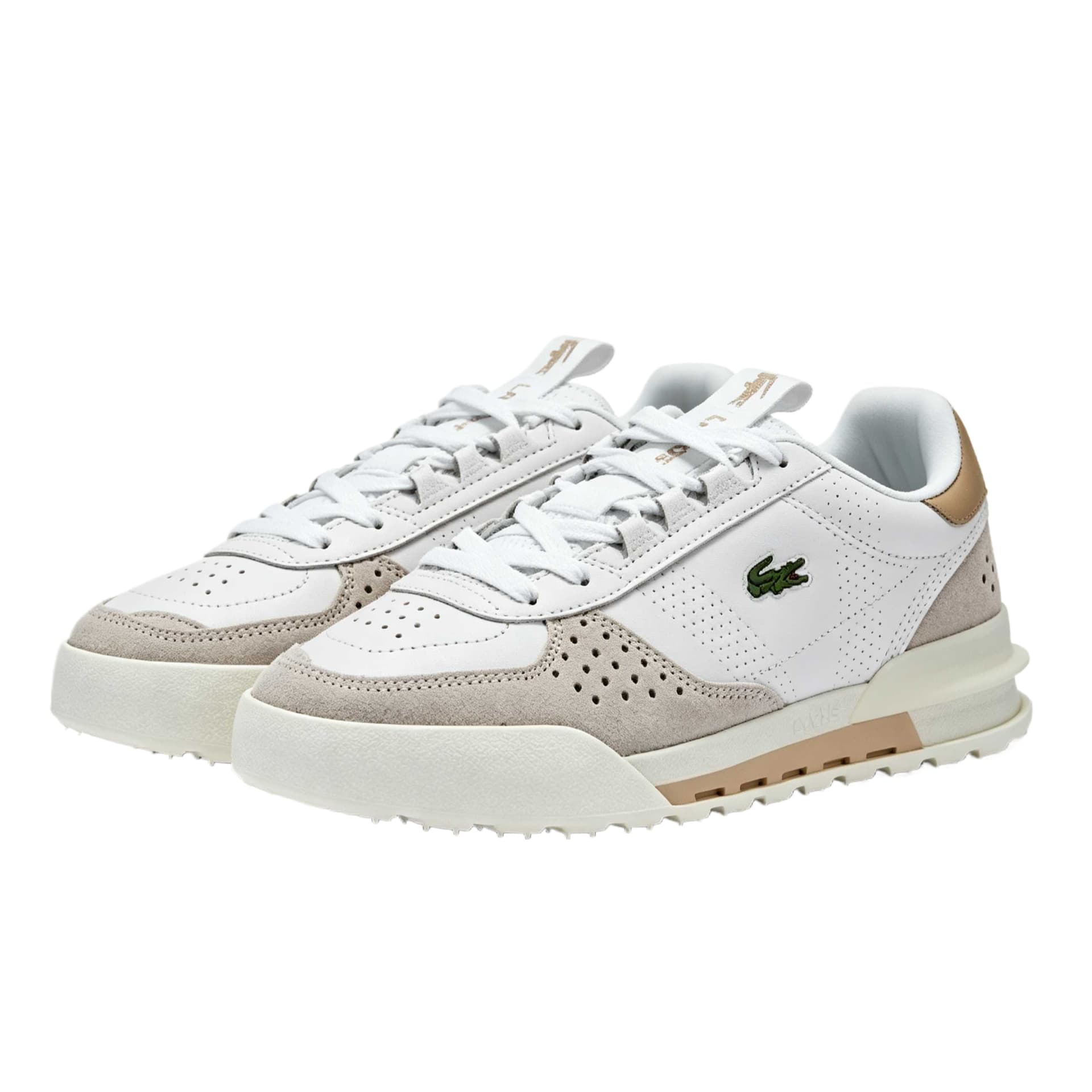 Кроссовки для спортзала LACOSTE Elite Active Тренировочные кроссовки Low Топ Белый Светло-коричневый Женские - изображение 2