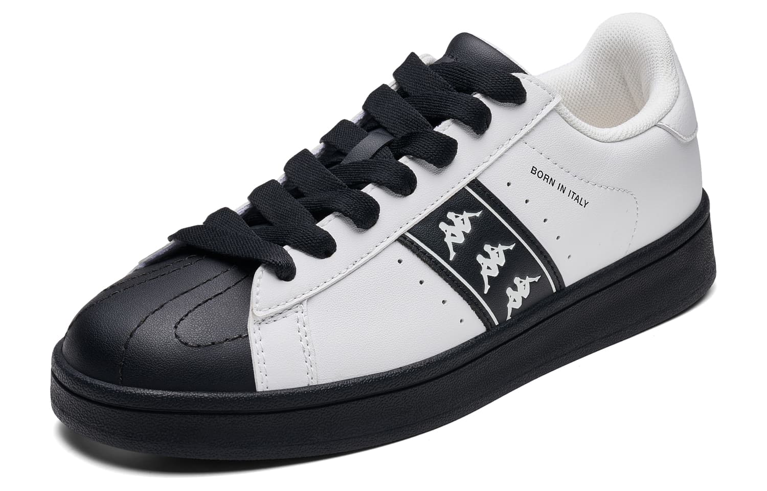 Кроссовки Кеды для скейтбординга Kappa Low Top Classic Белый Черный Унисекс - изображение 3