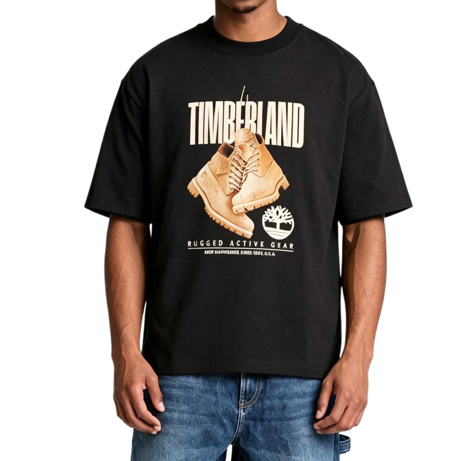Футболка TIMBERLAND Мужские черные футболки - изображение 1