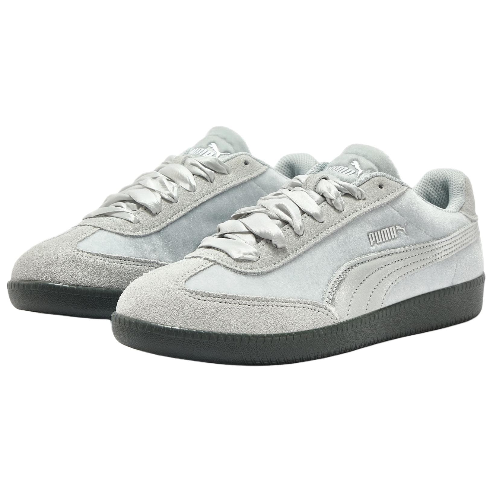 Кроссовки PUMA 9-T Лоу-топы Кеды немецкой армии (GAT) Женские Светло-серебристо-серый - изображение 3