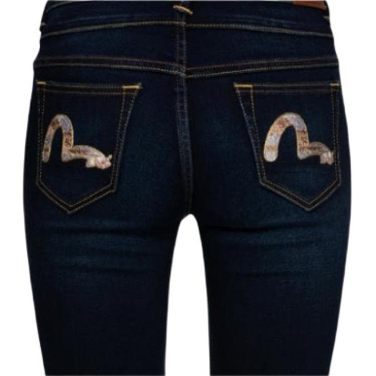 Джинсы EVISU Джинсовый Синий Женские Джинсы - изображение 5