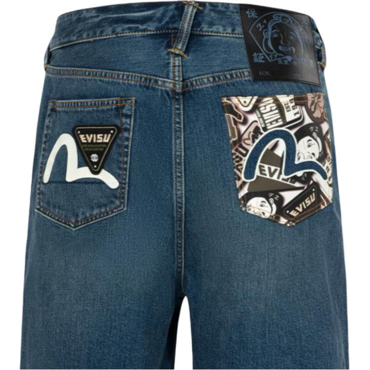 Джинсовые шорты EVISU SS24 - изображение 3