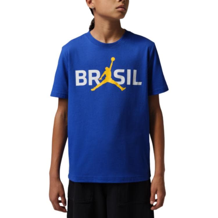Футболка Джордан Синий Kids T-рубашки - изображение 1