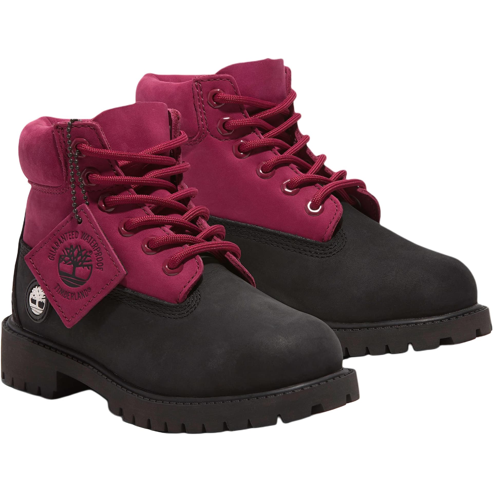 Timberland Премиум Детские ботинки Черный Розовый Дошкольный - изображение 3