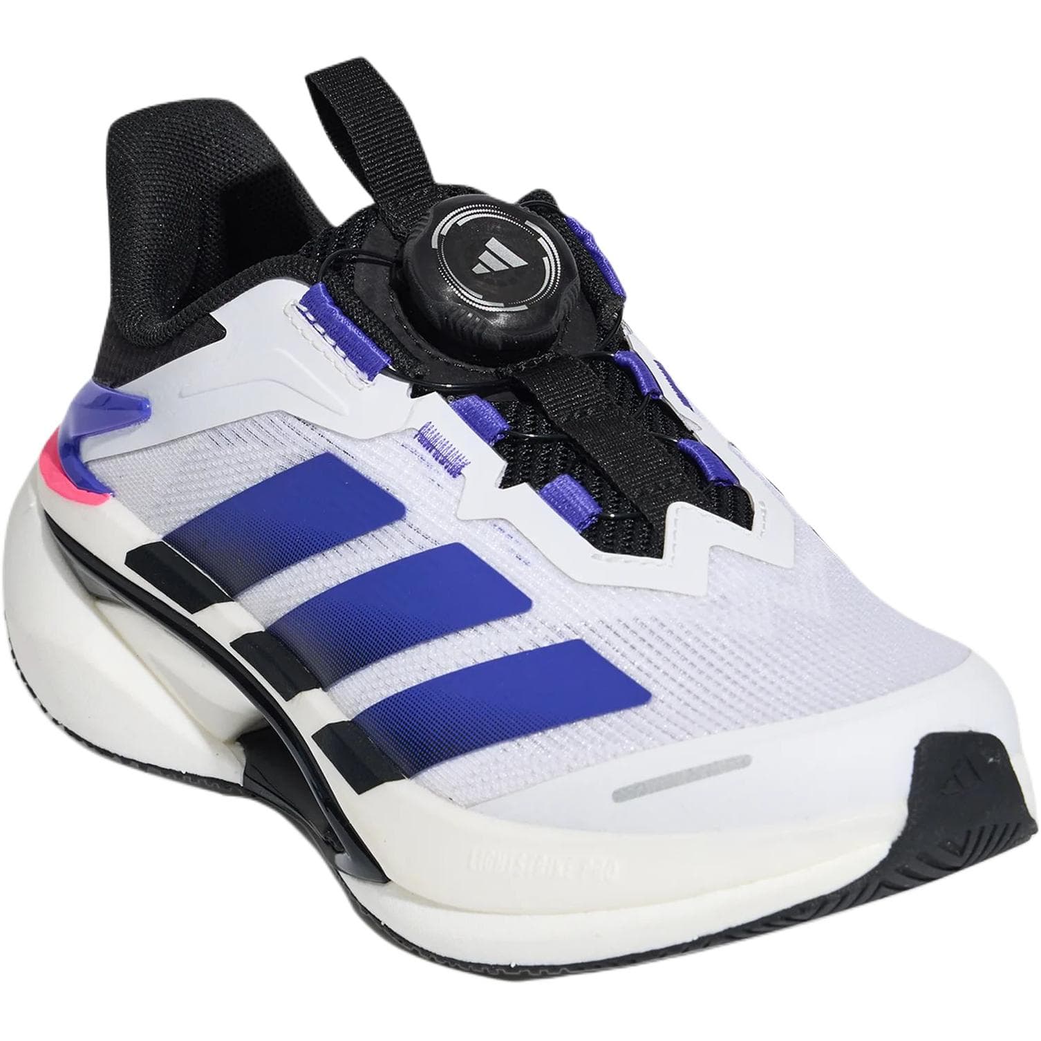 Кроссовки Adidas Lightdart 2,0 Детские беговые кроссовки Low Топ Белый Черный Солнечный Фиолетовый Kids - изображение 3