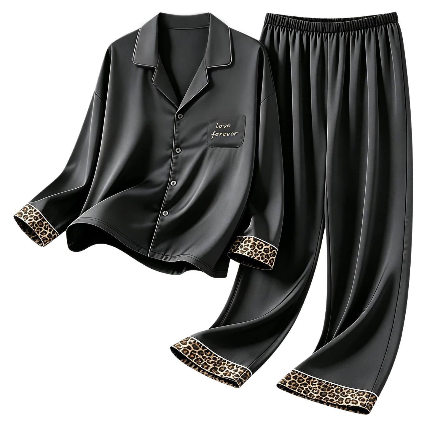 Пижама Jeep KA2211 Pack Long Black Women's Women's Pajama Sets - изображение 1