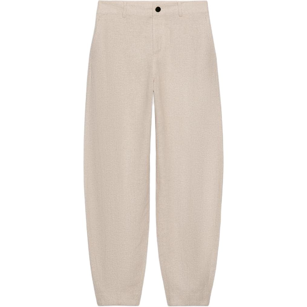 Штаны ZARA Light Beige Women's Casual Pants ZARA Светло-бежевые женские повседневные брюки - изображение 1
