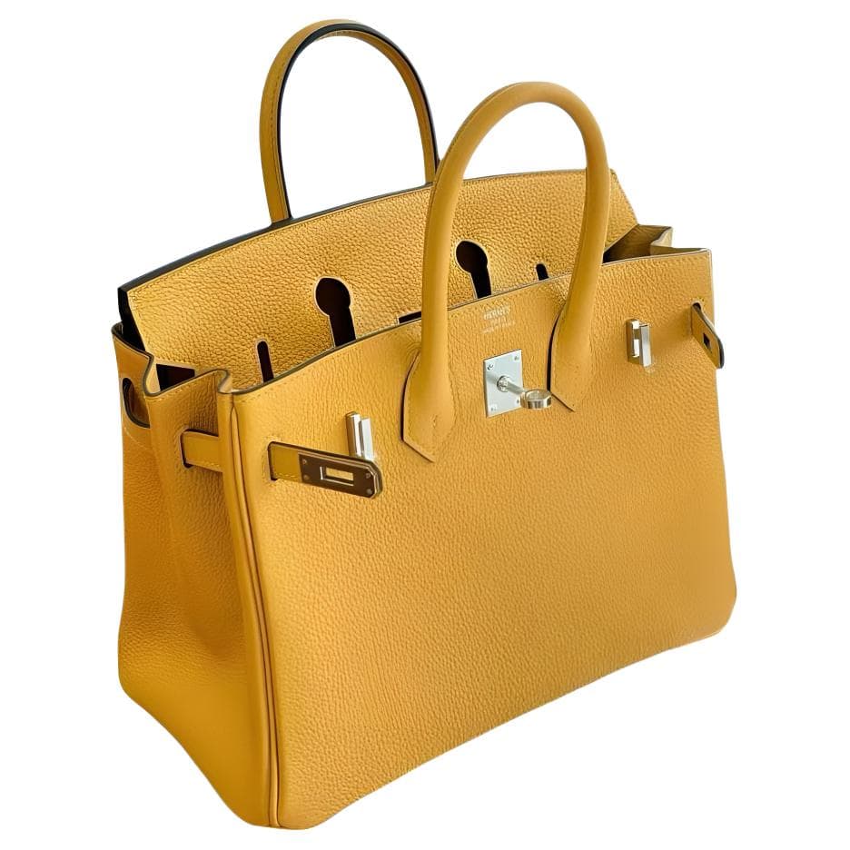 Сумка HERMES Birkin 25 Togo 25 1G Mais - изображение 3