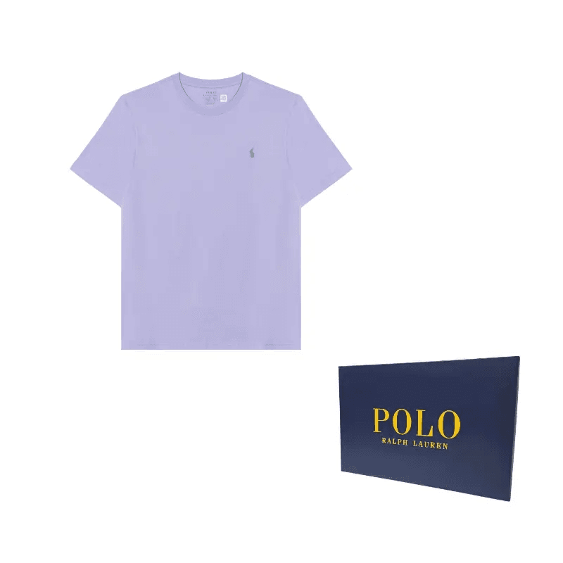 Футболка Polo Ralph Lauren T-рубашка Светлая Лаванда Детская - изображение 7