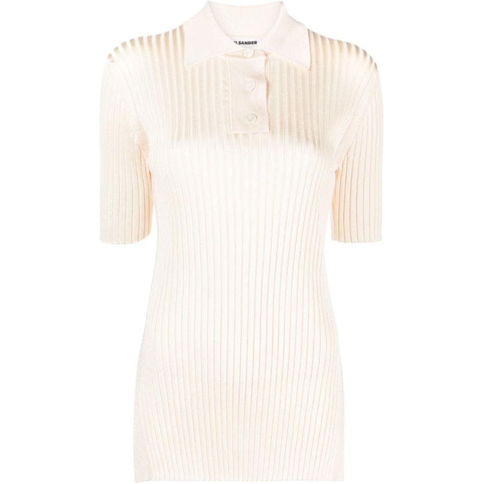JIL SANDER Polo из кукурузного шелка для женщин - изображение 1
