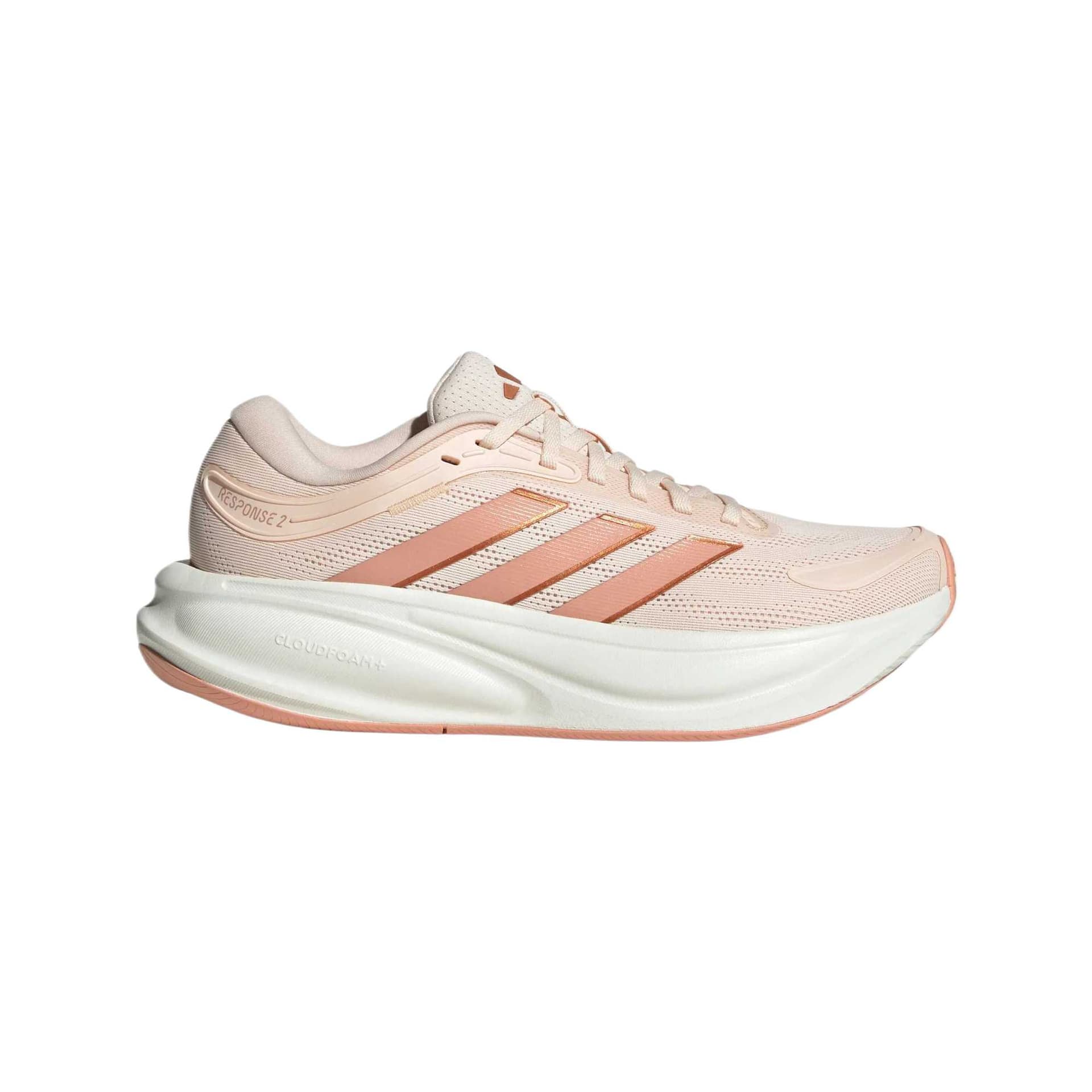 Кроссовки для бега Adidas Response 2,0 Беговые кроссовки Низкий Топ Оранжевый Розовый Коричневый Женские - изображение 2