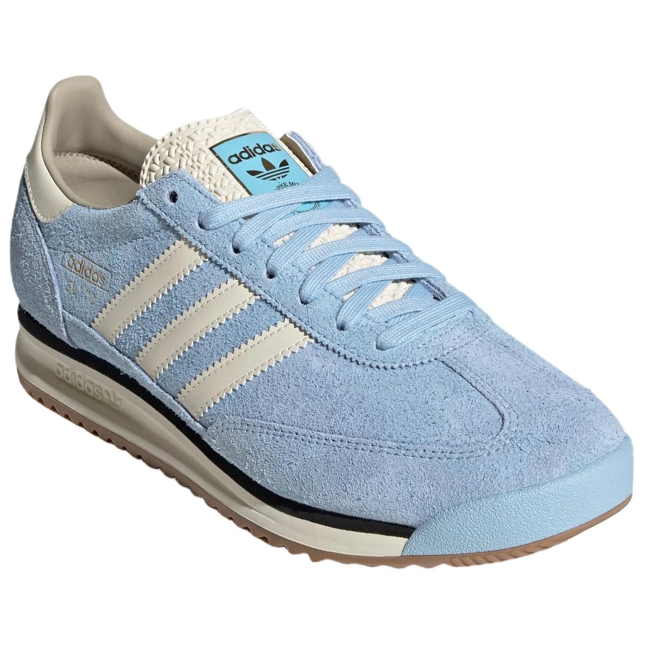 Кроссовки Adidas Originals SL 72 RS Повседневная обувь Небесно-синий Бежевый Основной черный Мужской - изображение 3