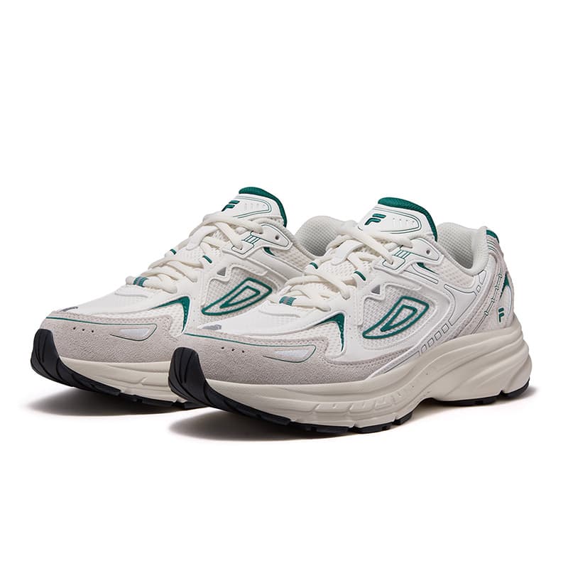 Кроссовки FILA FUSION Decypher Повседневная обувь Low Топ Кокосовое молоко Белый Персидский Зеленый Женские - изображение 3