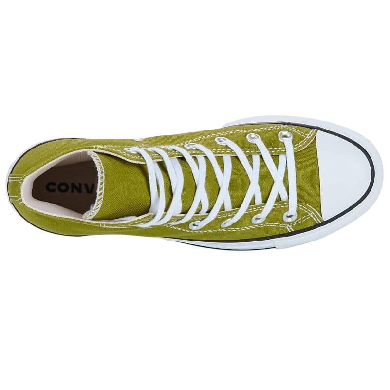 Кеды Converse Chuck Taylor All Star Lift Устойчивые к истиранию высокие кеды женские зеленые - изображение 5