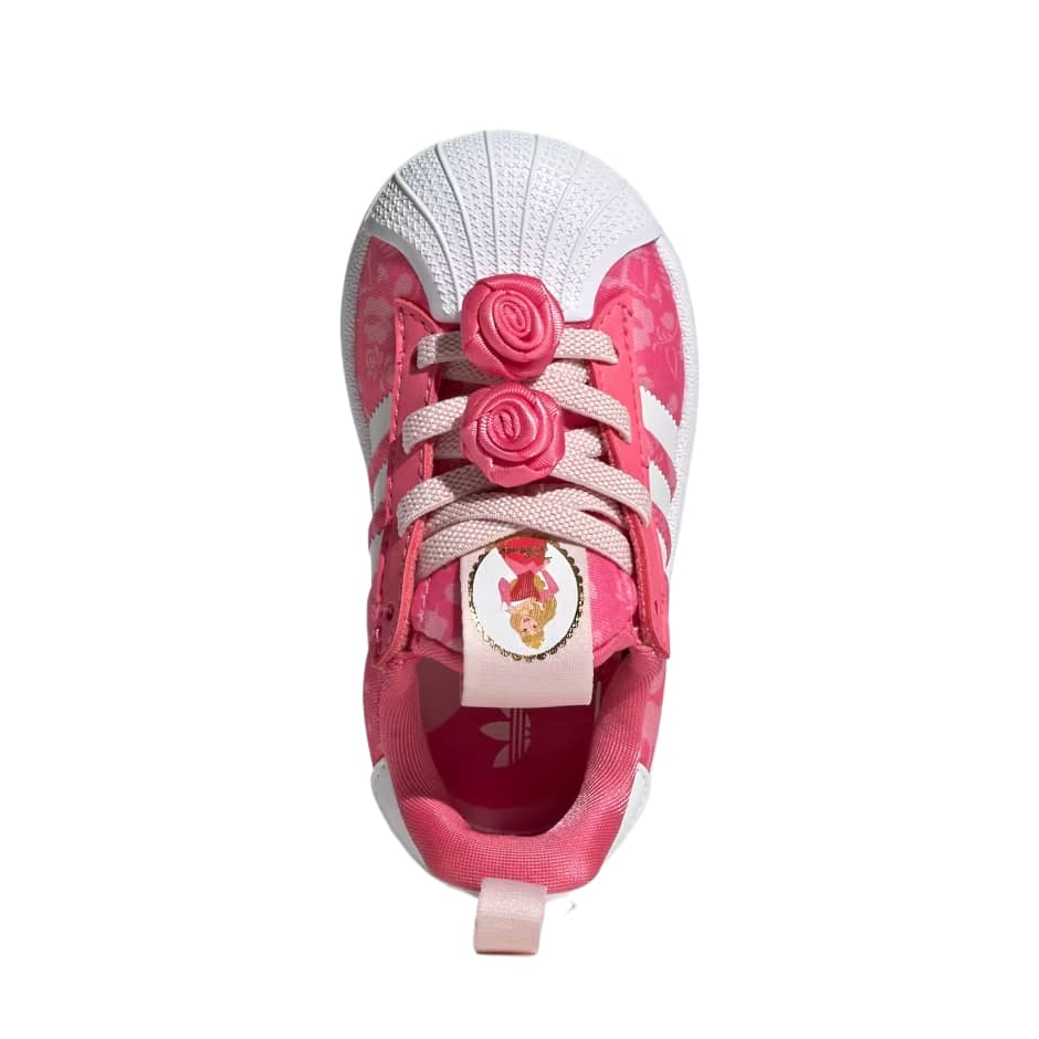 Кроссовки Adidas Originals SUPERSTAR Детская Скейтбординг Обувь Низкий Верх Розовый Kids - изображение 3