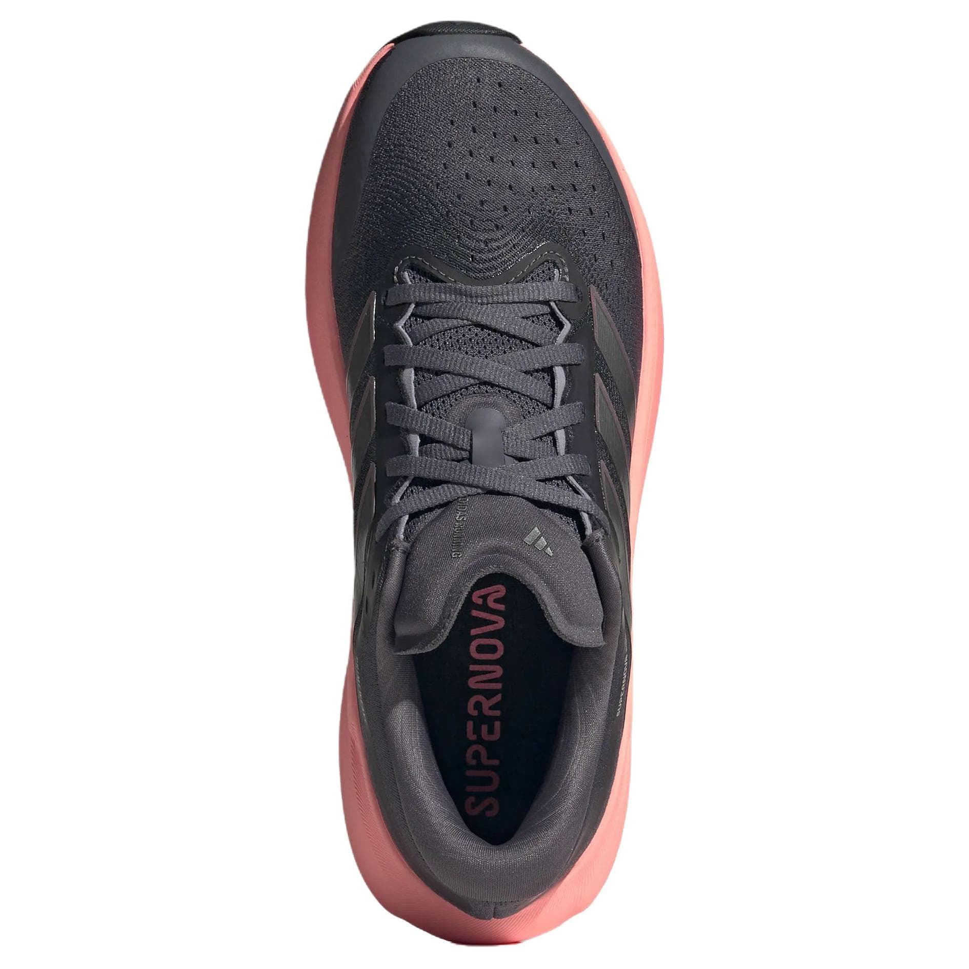 Кроссовки для бега Adidas SUPERNOVA RISE 3 Беговые кроссовки Aurora Серый Неоново-красный Женские - изображение 5