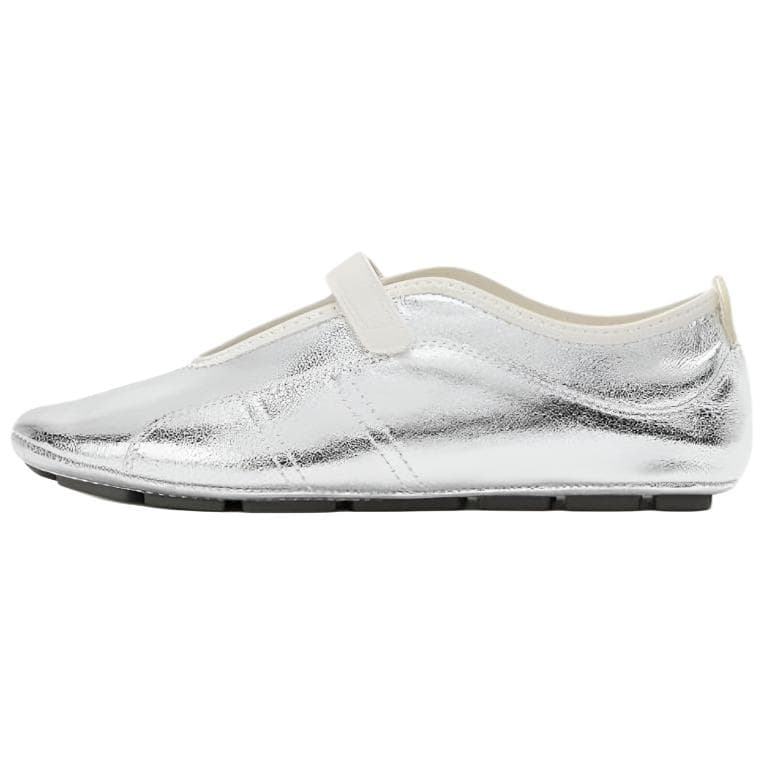 ZARA Mary Jane Shoes Silver Women's - изображение 1