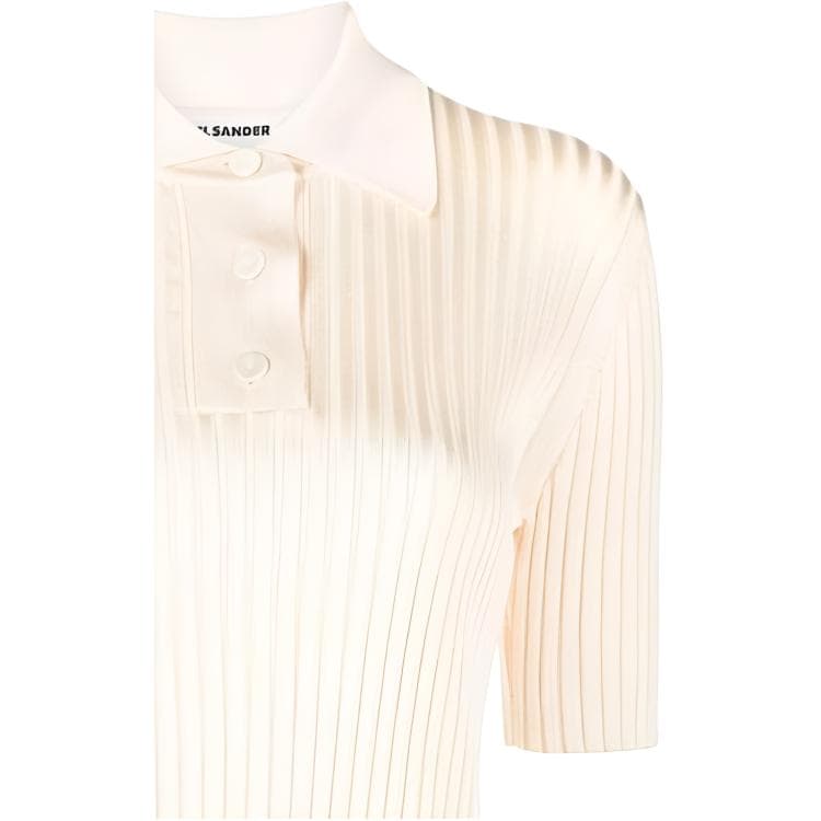 JIL SANDER Polo из кукурузного шелка для женщин - изображение 3