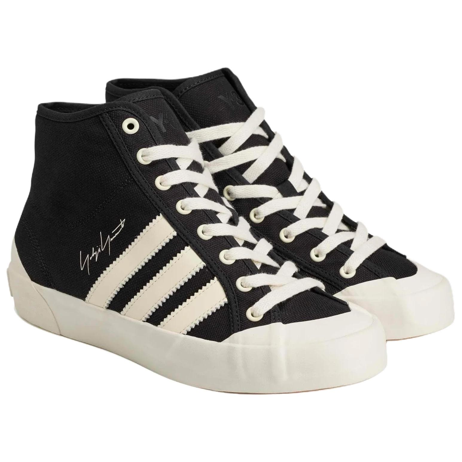 Кроссовки Y 3 Skate Shoes High Top Черный Белый Унисекс - изображение 4