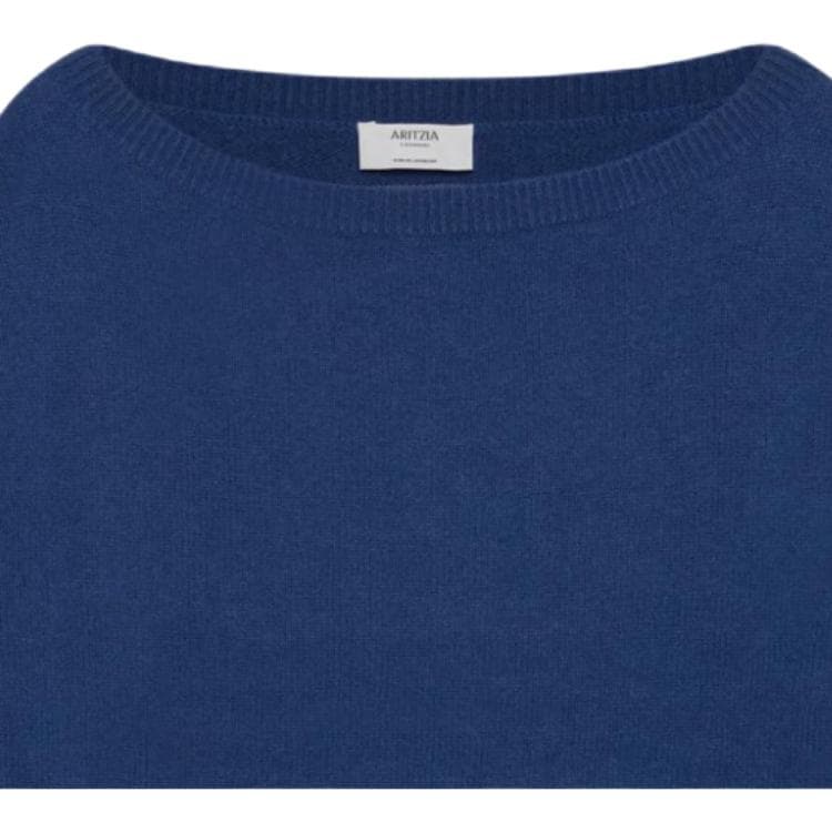 Aritzia Fw25 Essential Плюшевый свитер с круглым узором свободный с лодыжкой для женщин - изображение 2