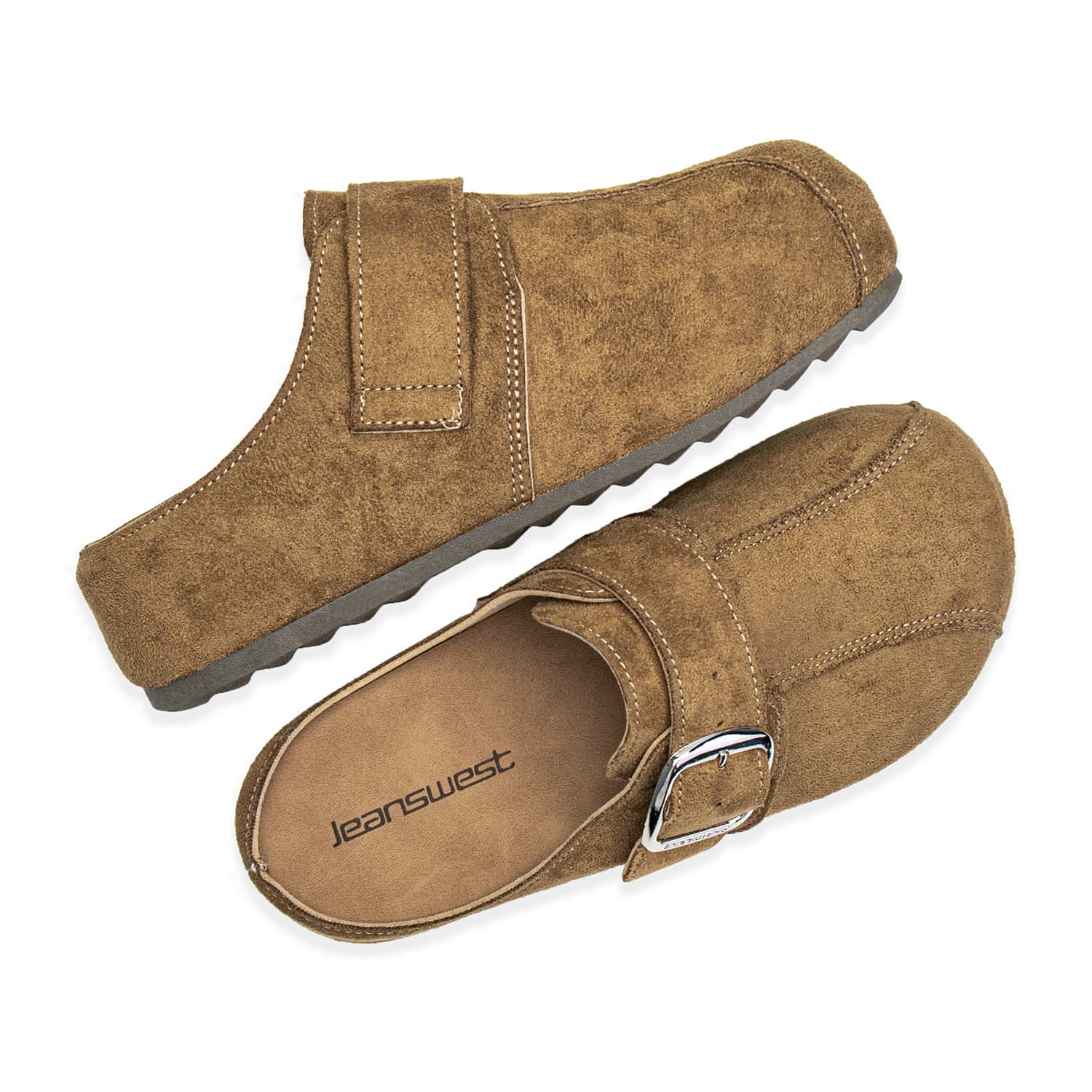 Сандалии JEANSWEST Birkenstock Стиль Обувь Земляной кофе Женские - изображение 2