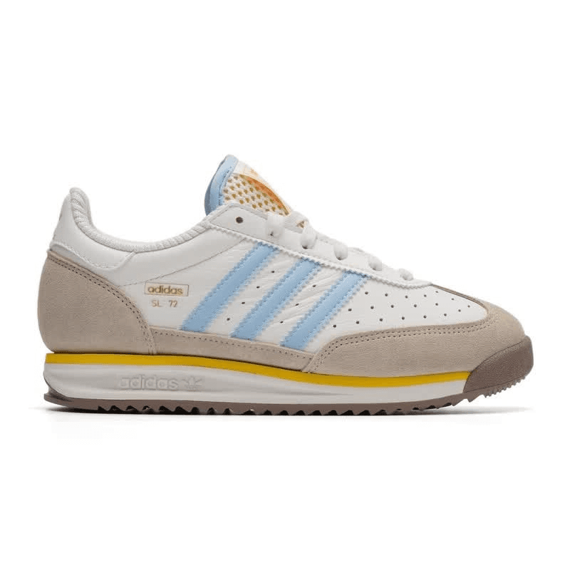 Кроссовки Adidas Originals SL 72 RS Повседневная обувь Low Топ Белый-коричневый Унисекс - изображение 2