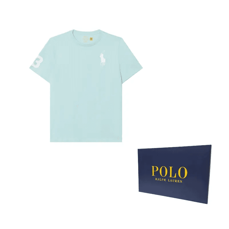 Футболка Polo Ralph Lauren T-рубашка синяя детская - изображение 4