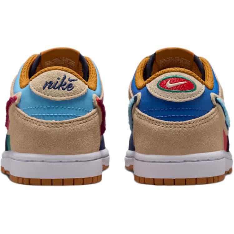 Кроссовки Nike Dunk Детская Скейтбординг Обувь Низкий Топ Коричневый Красный Синий Kids - изображение 5