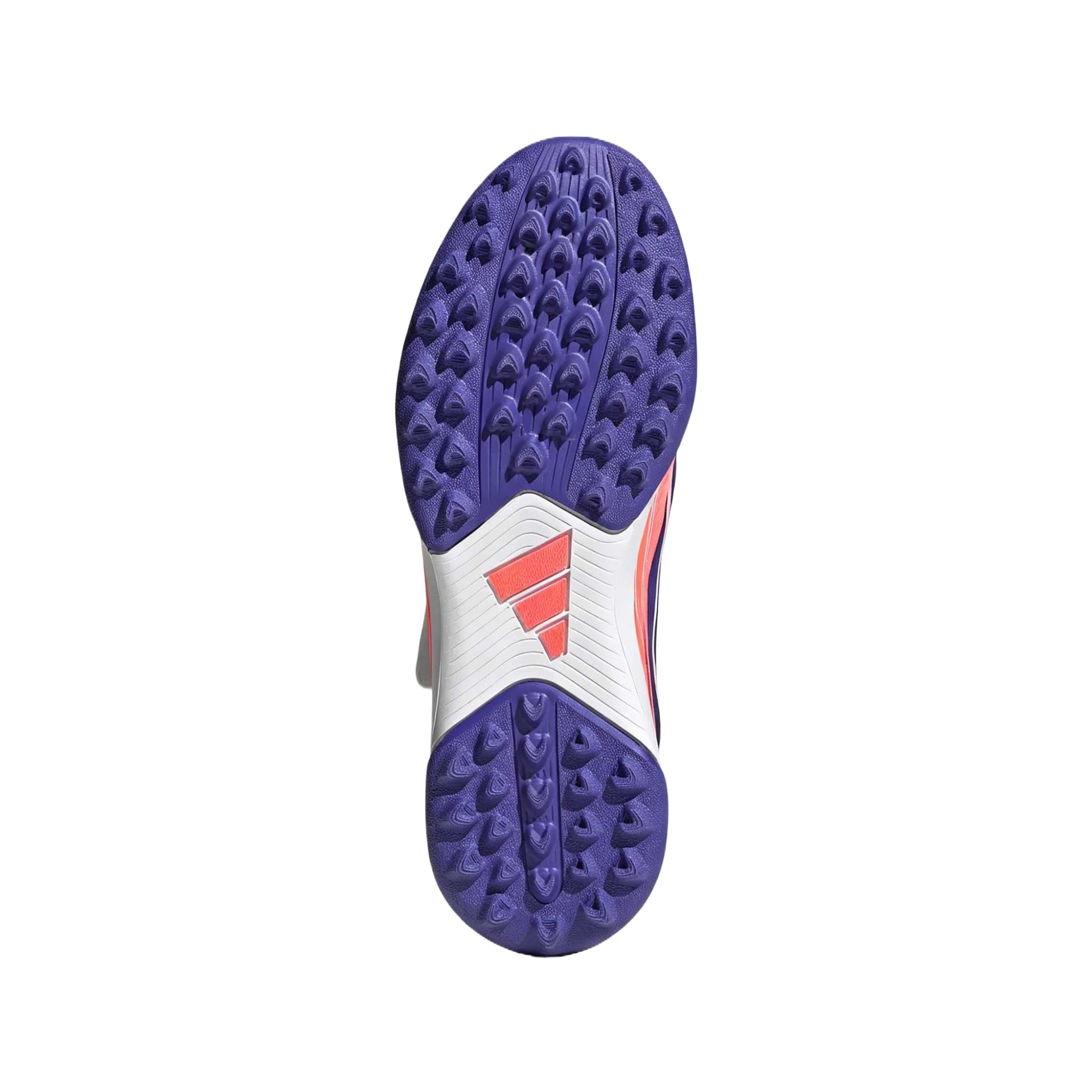 Бутсы Adidas F50 CLUB Детские футбольные бутсы Низкий Топ Белый Солнечный Фиолетовый Вихрь Неоново-красный Kids - изображение 6