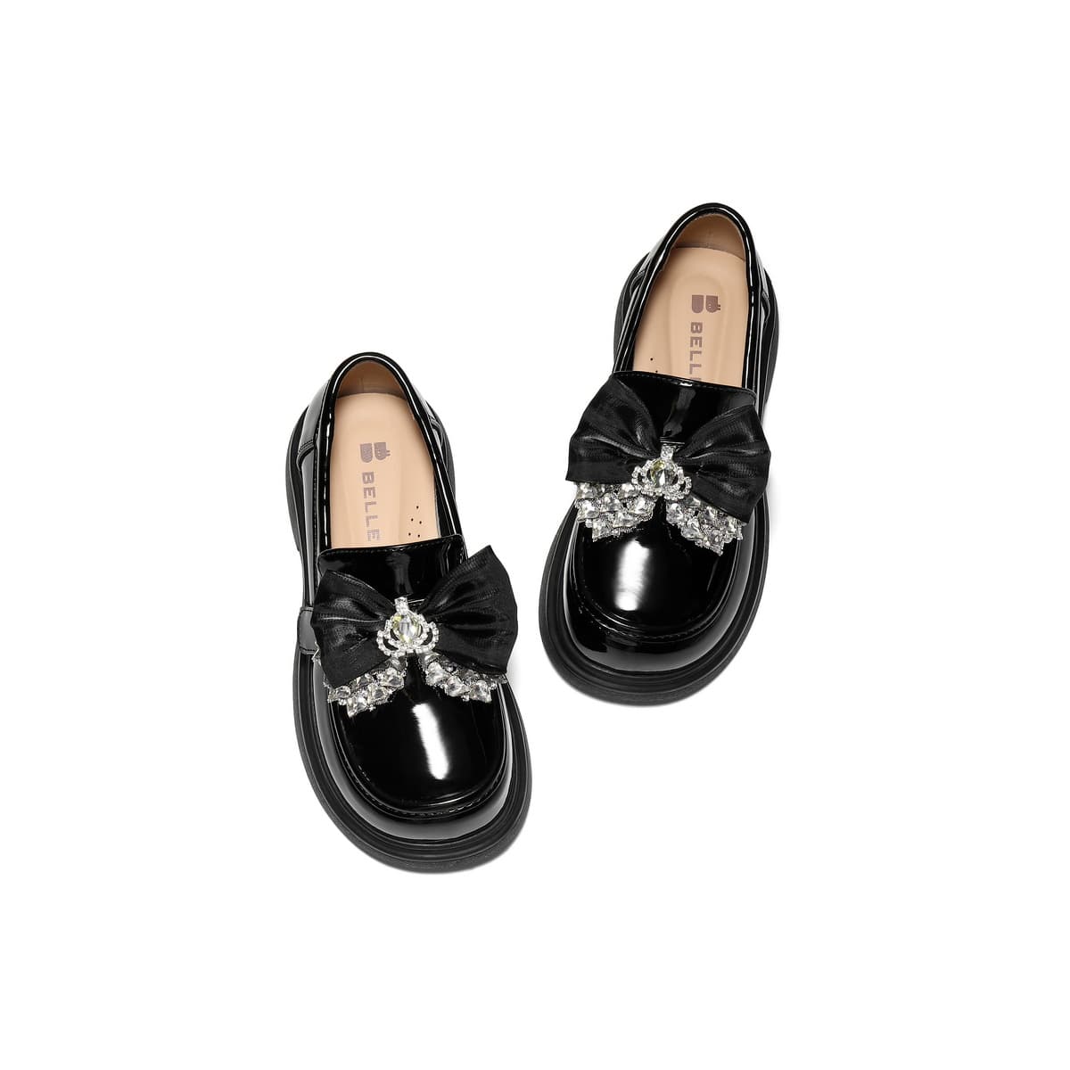 BELLE Детская кожаная обувь Low Top Черный Kids - изображение 3