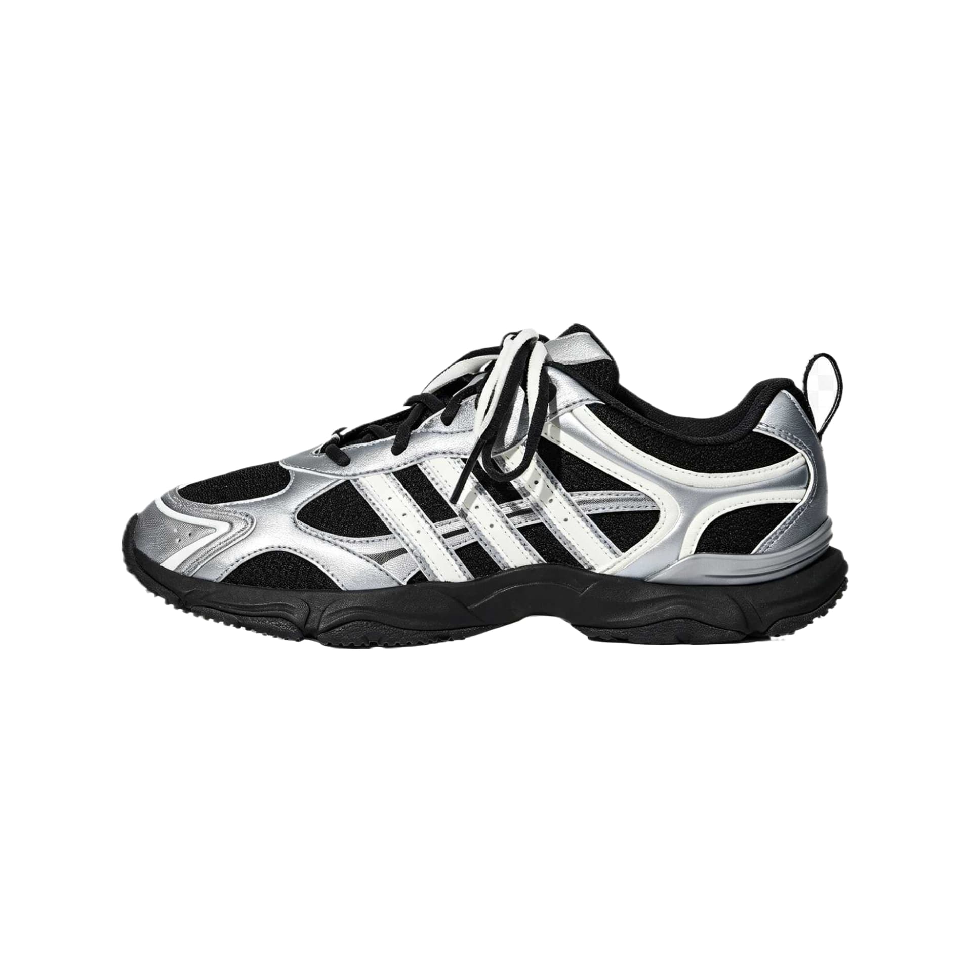 Кроссовки Adidas WHISPER GLIDE Повседневная обувь Низкий Топ Detective Серый Металл Черный Ярко-белый Женские - изображение 1