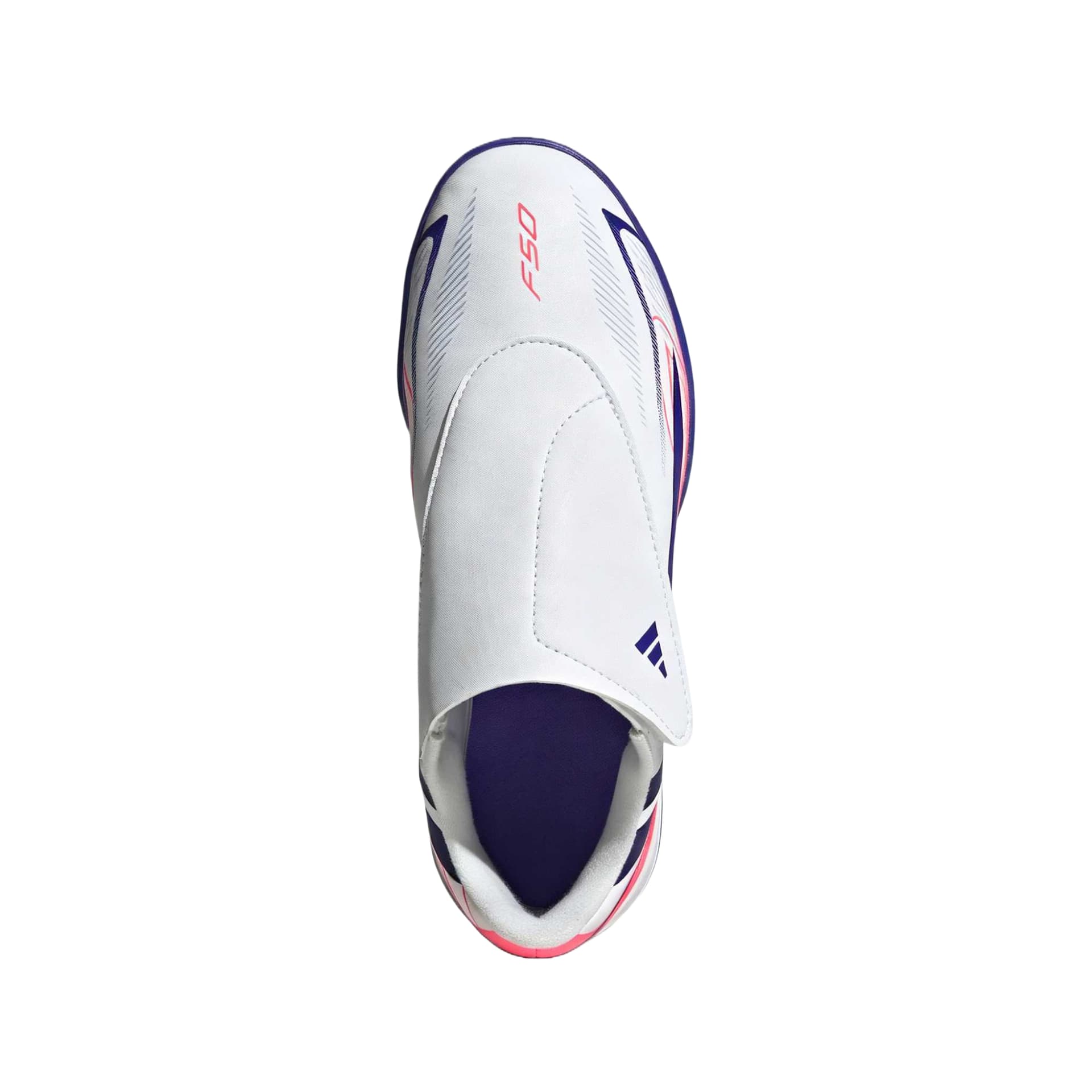 Бутсы Adidas F50 CLUB Детские футбольные бутсы Низкий Топ Белый Солнечный Фиолетовый Вихрь Неоново-красный Kids - изображение 5
