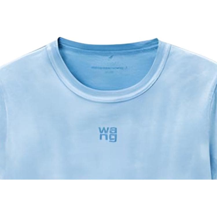 Футболка Alexander Wang Wash Светло-Синие Женские T-Рубашки - изображение 5