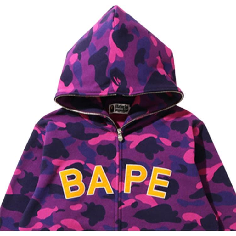 Худи BAPE COLOR CAMO FULL ZIP HOODIE - изображение 4