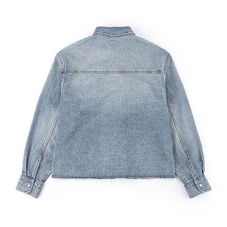 Блузка LEE Medium Light Blue Women's Shirts LEE Средний Светло-Синий Женские Рубашки - изображение 2