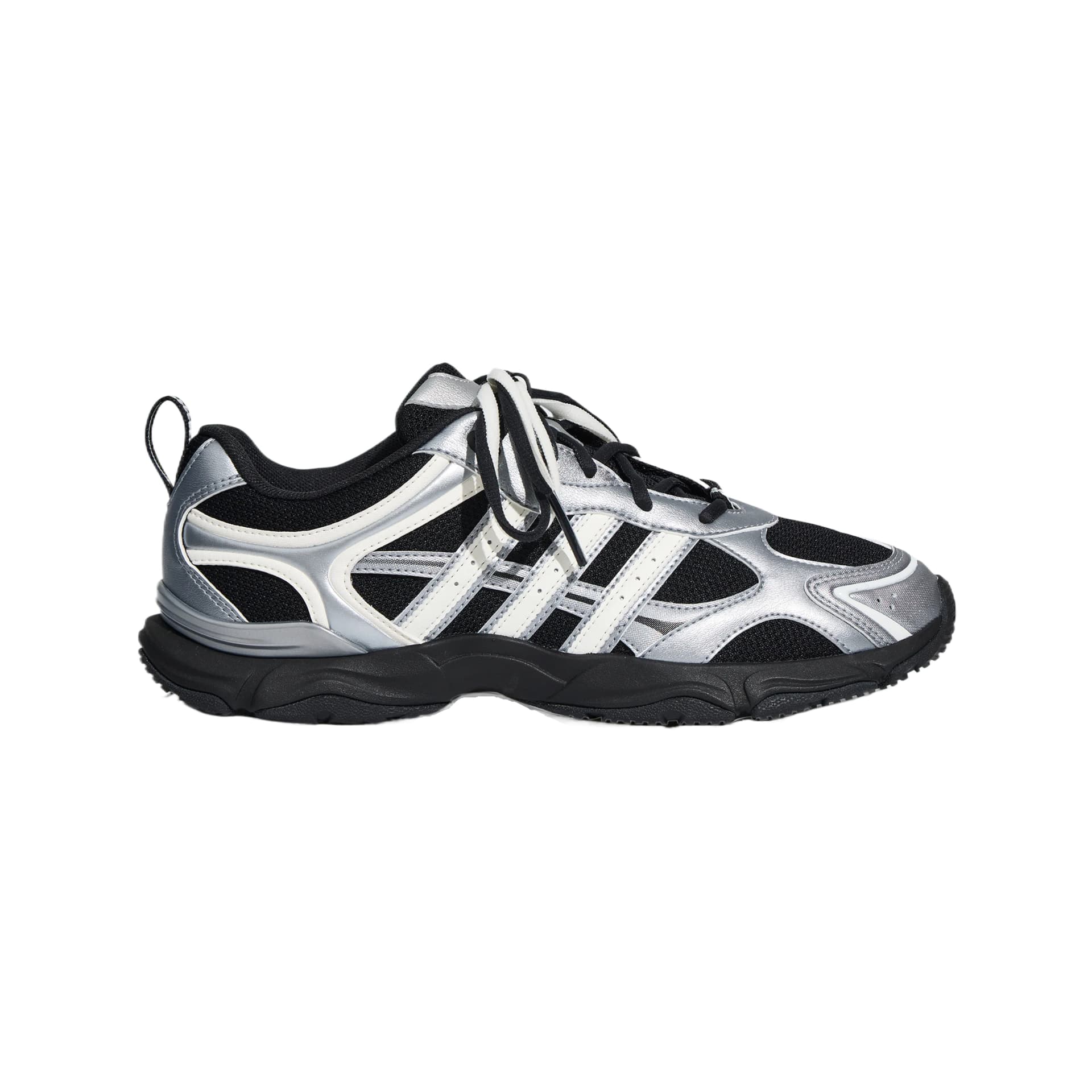 Кроссовки Adidas WHISPER GLIDE Повседневная обувь Низкий Топ Detective Серый Металл Черный Ярко-белый Женские - изображение 2