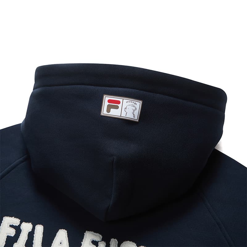 Кофта FILA FUSION FOBFILA X MOONGE Свитшот Унисекс Драгоценный камень Темно-синий - изображение 4