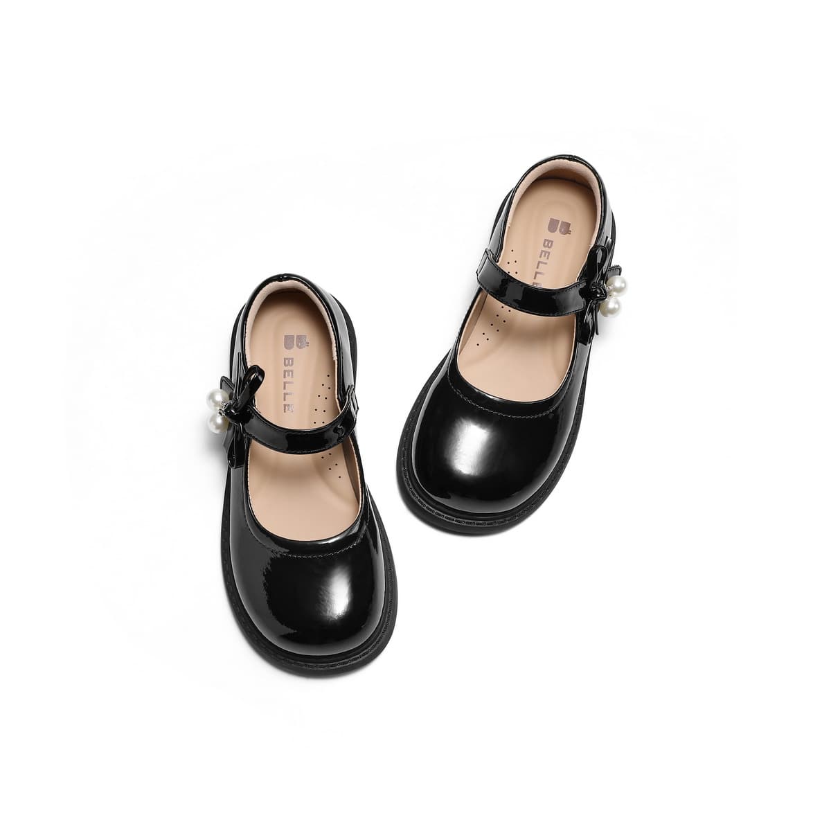 BELLE Детская кожаная обувь Low Top Черный Kids - изображение 3