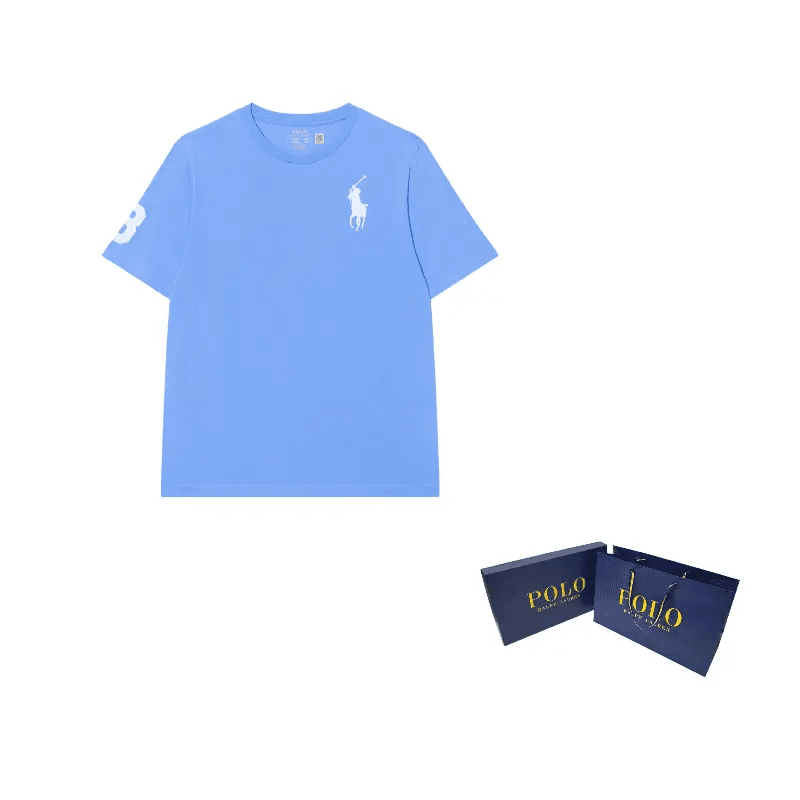 Футболка Рубашка Polo Ralph Lauren T Стандартная Синяя Детская - изображение 6